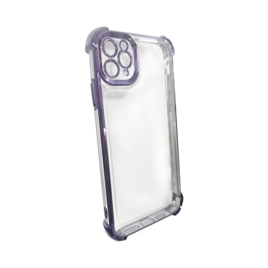 Hard Silicone Case with Camera Lens Q Series for Apple iPhone 11 Pro Max Purple